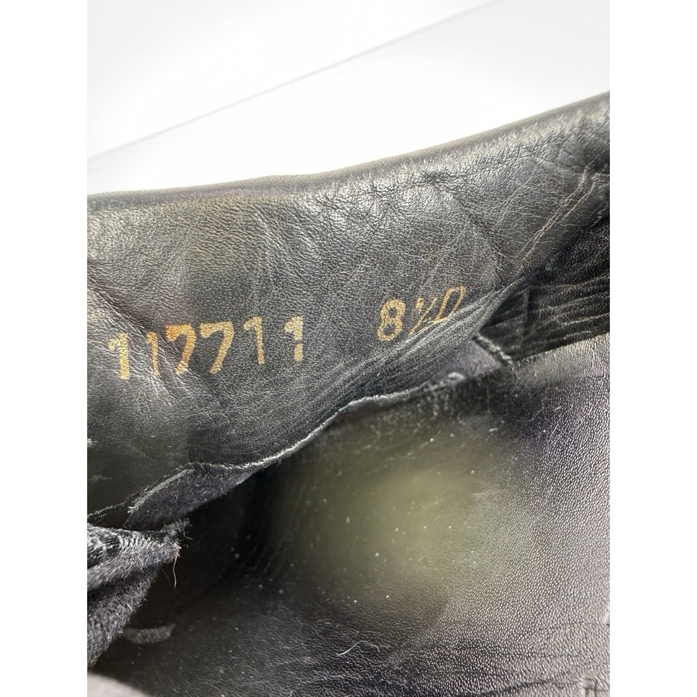 Gucci GG Canvas Low Top Sneakers Black Red Web Stripe Mens 8.5 D Leather Trim - Picture 6 of 9